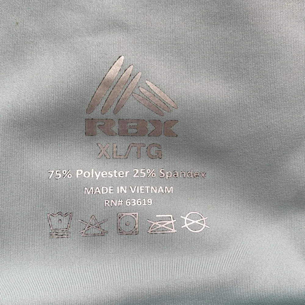 RBX pastel sage green crop leggings with side pockets size XL NWOT - Picture 11 of 11